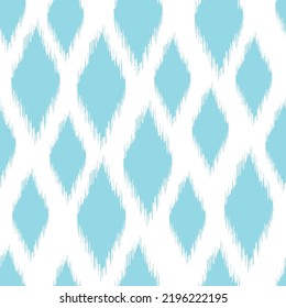 Patrón de ikat de color azul pastel - adornos digitales para tejidos y otras cosas creativas. Cultura de Uzbekistán. Batik. 