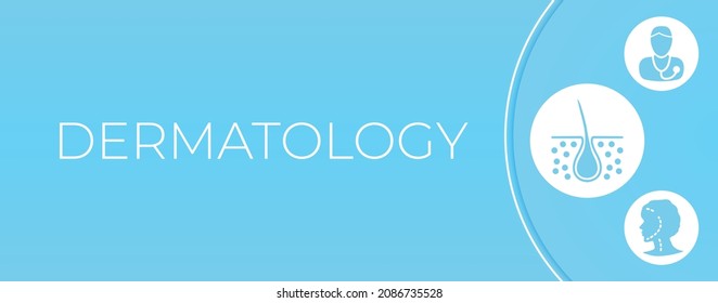 Pastel Blue Dermatology Beauty and Healthcare Background Banner - Shutterstock ID 2086735528
