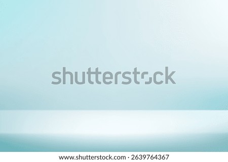 Pastel blue empty room. blank stand display or showing product. Space for selling products on the website. Vector illustration
