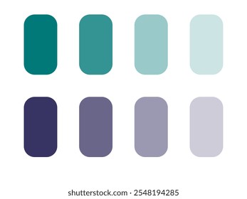 Pastel Blue Gradient Color Palette with Soft and Calm Shades for Design Projects