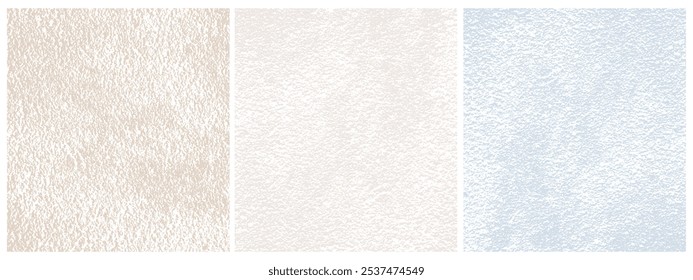 Pastel Blue and Light Beige Background With A Delicate Structure Of A Cement Wall. Abstract Vector Prints with Concrete Texture. Layouts with Print of Fine Uneven Wall Structure. Paper Texture. RGB.