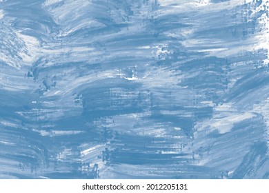 Pastel Blue Oil Painting On Canvas Background