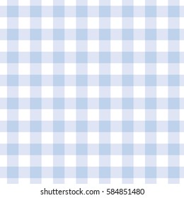 pastel blue plaid gingham background. Checkered vector pattern
