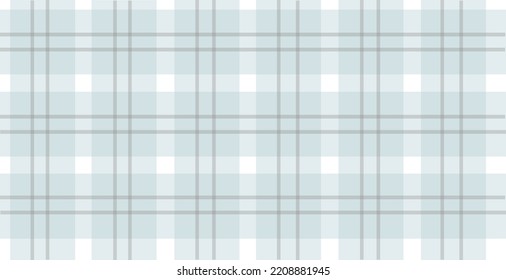 Pastel Blue Plaid Texture Background Vector Illustration.