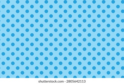Pastel Blue Polka Dot Seamless Pattern for Kids Nursery and Summer Decor