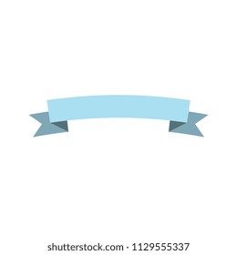 Pastel Blue Ribbon Banner Icon Stock Vector (Royalty Free) 1129555337 ...