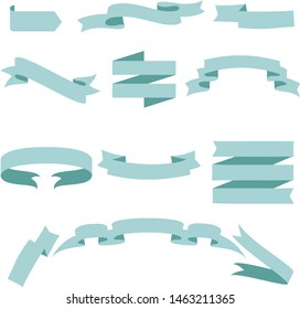 Set Ribbonsribbon Banner Vector Illustration Stock Vector (Royalty Free ...