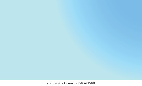 Pastel blue smooth gradient abstract background for backdrop