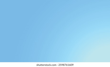 Pastel blue smooth gradient abstract background for backdrop
