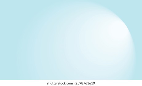 Pastel blue smooth gradient abstract background for backdrop
