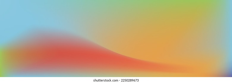 Malla de degradado rojo vibrante azul pastel. Imagen De Diseño De Fluido Borroso De Movimiento Verde Ondulado. Fondo de gradiente líquido anaranjado suave amarillo. Fondo Aquarelle Violeta Brillante De Curva Púrpura Arcoiris.