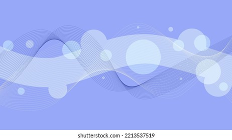 Pastel Blue Wavy Lines Texture Background, Abstract Modern Style