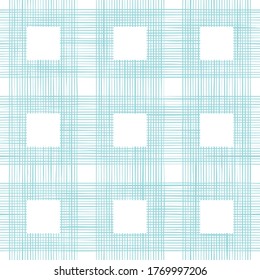 Pastel blue woven fabric texture in square. Seamless pattern of textile. Repeating linen or cotton texture.