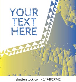 Pastel Blue & Yellow modern, graphic, textured background 