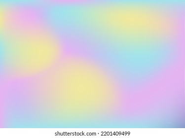 Pastel blue yellow pink background. Rainbow gradient banner. Pale cyan lemon lavender wallpaper. Azure magenta violet ochre poster print. Mockup for invitation cover post advertisement flyer card. 