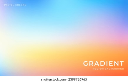 Pastel blur colorful gradient background. Pastel background design. Abstract colorful background
