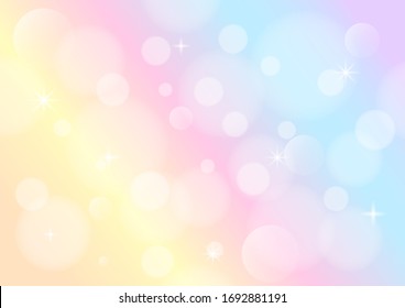 pastel bokeh effect background illustration vector.