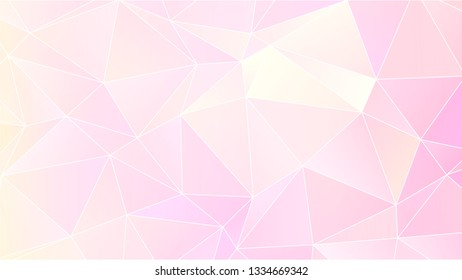 Pastel Bright Pink Low Poly Backdrop Design