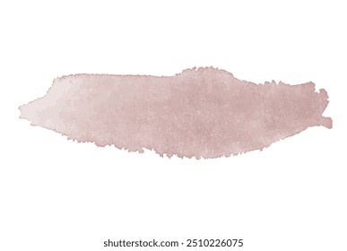 Pastel burgundy watercolor blot background. Subtle brush stroke abstract shape. Paint stain wallpaper.
