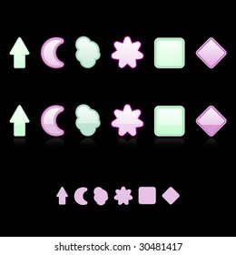 Pastel buttons