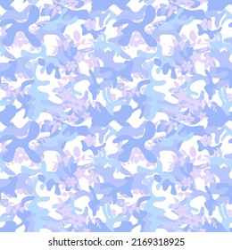 Pastel camouflage all over pattern