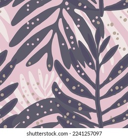 Pastel Camouflage Nature Hawaiin Hawaiian Watercolor Design. Colorful Seamless Creative Spring Garden Lines Background. Khaki Repeated Tropical Foliage Ornament Pattern.