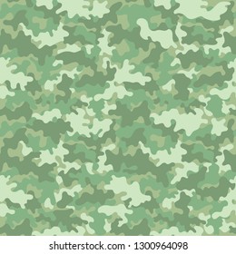 Pastel Camouflage Seamless Pattern - Pastel green camouflage repeating pattern design
