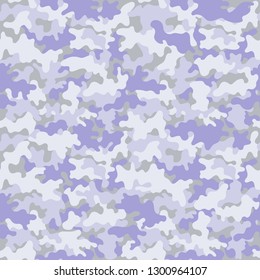 Pastel Camouflage Seamless Pattern - Pastel purple and gray camouflage repeating pattern design