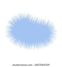 Forma de alfombra pastel. Ilustración vectorial.