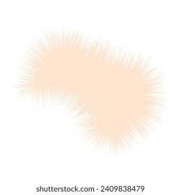 Pastellteppichform. Vektorgrafik.