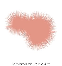 Pastellteppichform. Vektorgrafik.