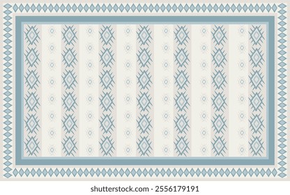 Pastel Carpet Vector with floral motifs in vintage tones. Perfect for decor, wallpapers, and textiles, this design blends traditional elegance with versatility for timeless sophisticat