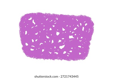 Pastel chalk fluid squiggle rectangle frame with patch and rough texture. Crayon sketch and scribble style background design brings grunge organic text element for bold visual statements.