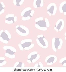 Pastel cheetah background seamless repeating animal print, leopard repeat pattern swatch, vector wallpaper.