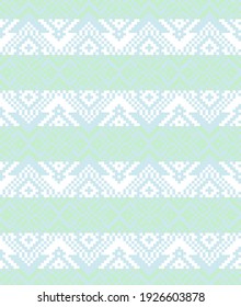 Pastel Christmas fair isle pattern background for fashion textiles, knitwear and graphics