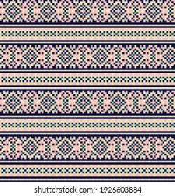 Pastel Christmas fair isle pattern background for fashion textiles, knitwear and graphics