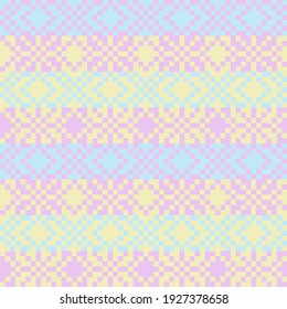 Pastel Christmas fair isle pattern background for fashion textiles, knitwear and graphics