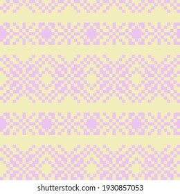 Pastel Christmas fair isle pattern background for fashion textiles, knitwear and graphics