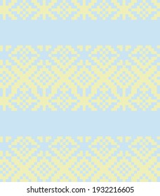 Pastel Christmas fair isle pattern background for fashion textiles, knitwear and graphics