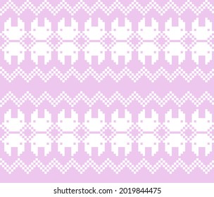 Pastel Christmas fair isle pattern background for fashion textiles, knitwear and graphics