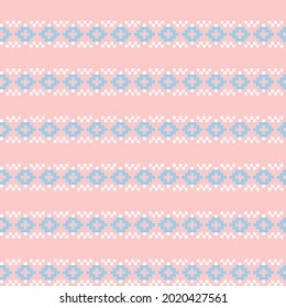 Pastel Christmas fair isle pattern background for fashion textiles, knitwear and graphics