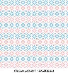 Pastel Christmas fair isle pattern background for fashion textiles, knitwear and graphics