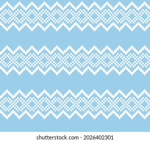 Pastel Christmas fair isle pattern background for fashion textiles, knitwear and graphics