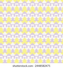 Pastel Christmas fair isle pattern design for fashion textiles, knitwear and graphics