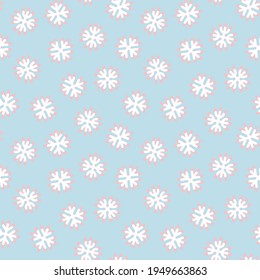 Weihnachtsschneeflocken nahtlos Muster-Design für Website-Grafiken, Modetextilien