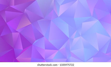 Pastel Cold Colors Low Poly Banner Design