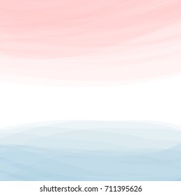 Pastel Color Abstract Background, Watercolor Vector illustration