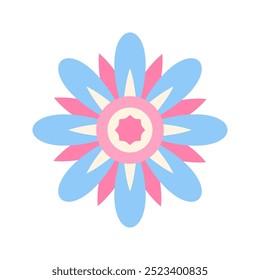 Illustration de pétales de fleurs en Abstrait couleur pastel