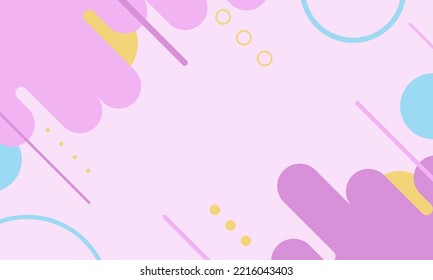 Pastel color abstract fluid flat background