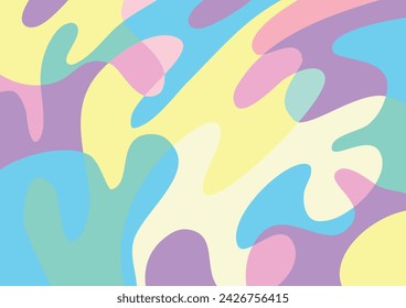 Pastel color abstract graphic background Vector 